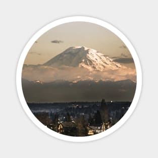 Mt. Rainier at Sunset from Seattle Magnet